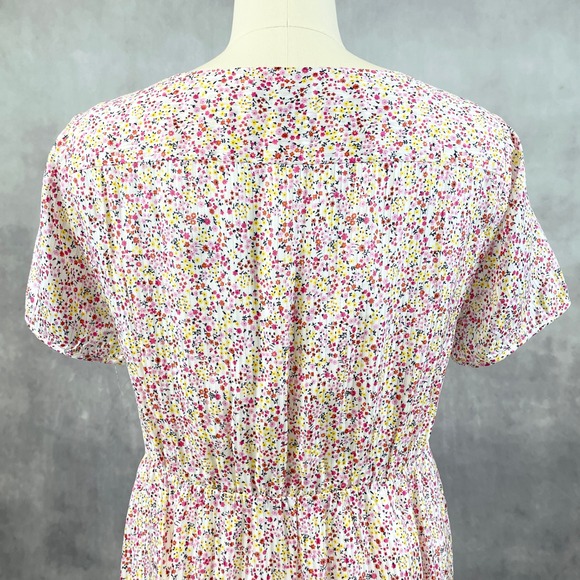 J Crew Women Dress Size 12 In Field Day Ditsy Floral Cottage Garden Party Picnic - Picture 4 of 9
